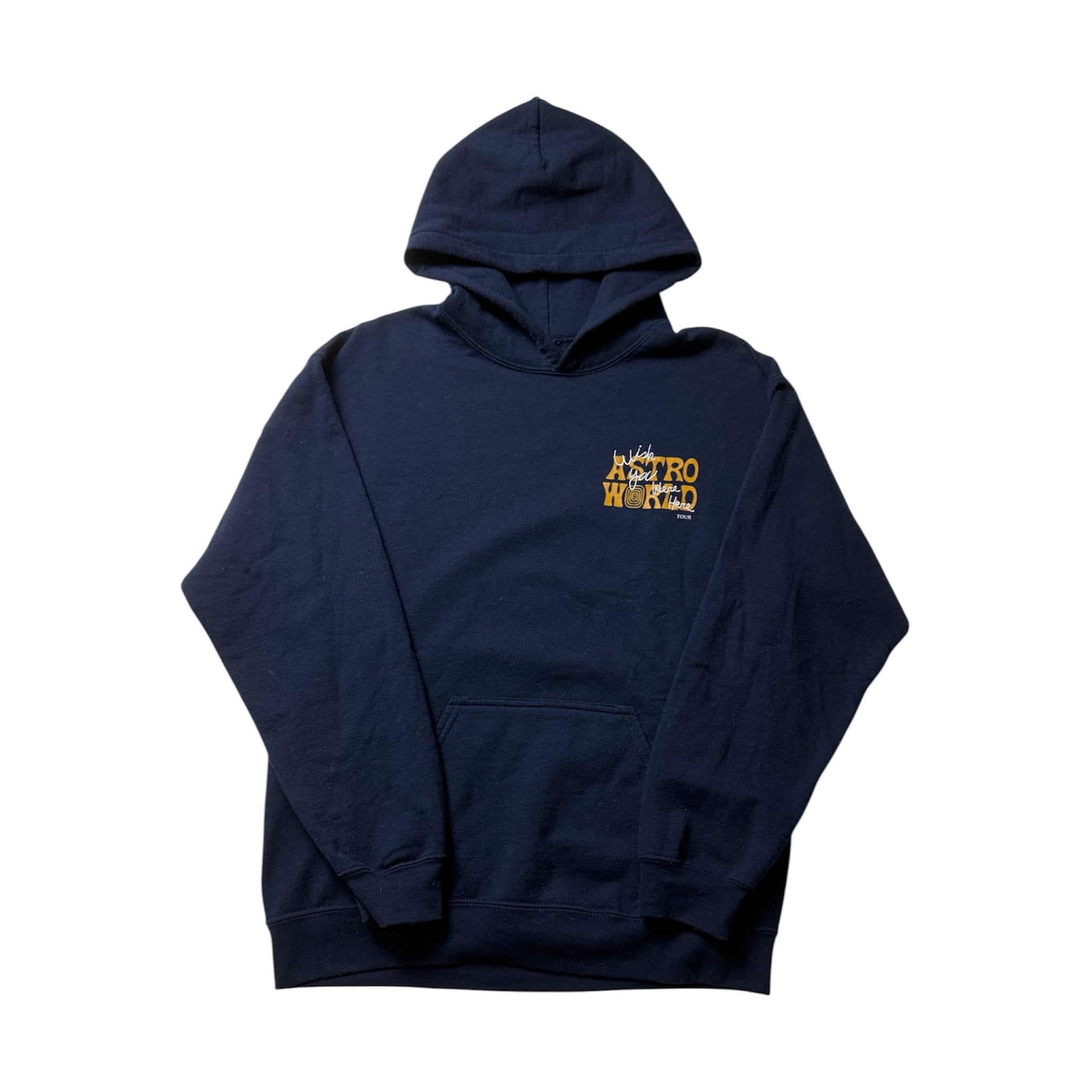 Travis Scott Houston Navy Blue Hoodie (M)     *Gebraucht - Ausgezeichnet