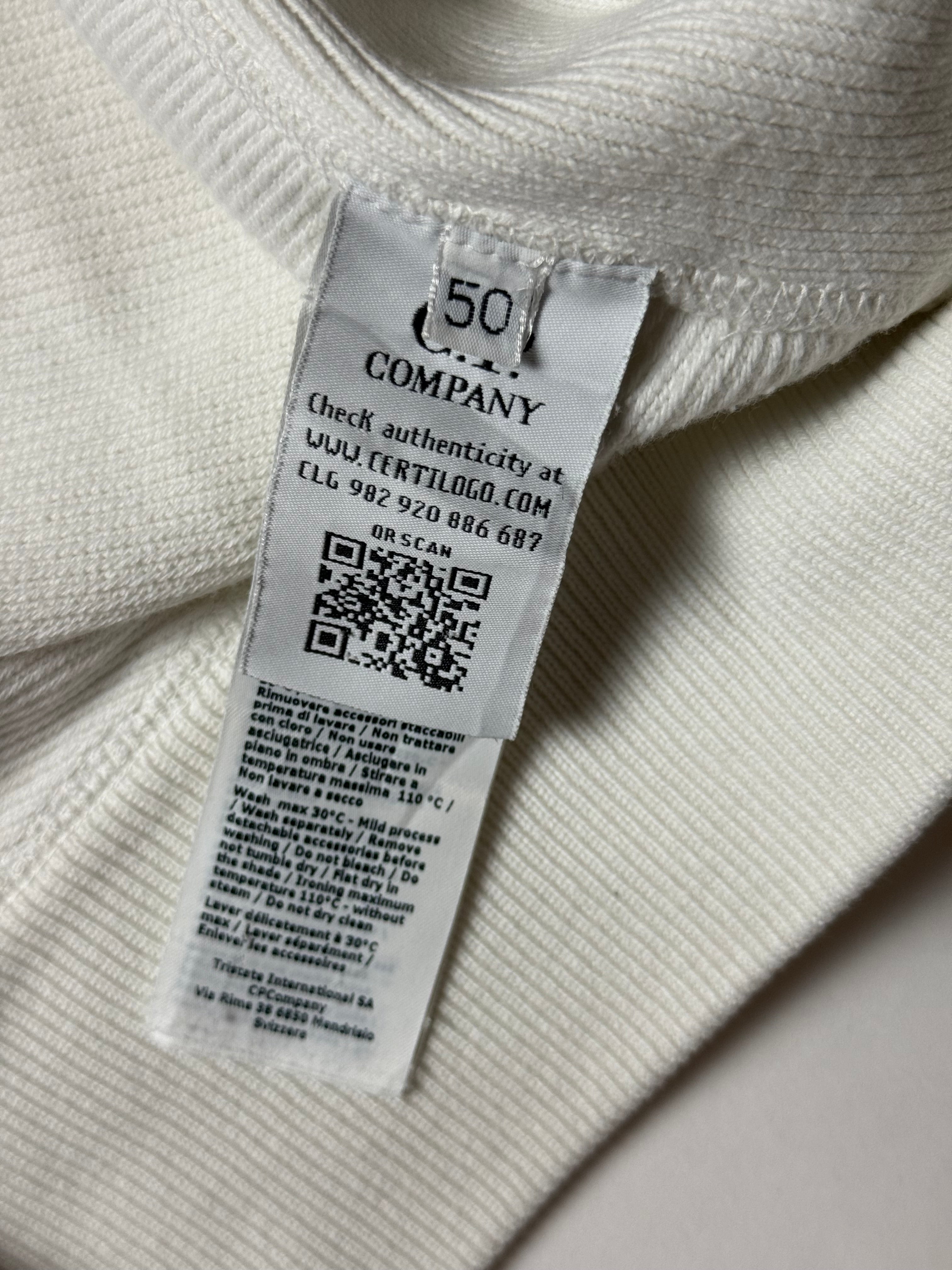C.P Company White Sweater (L) *Gebraucht - Ausgezeichnet