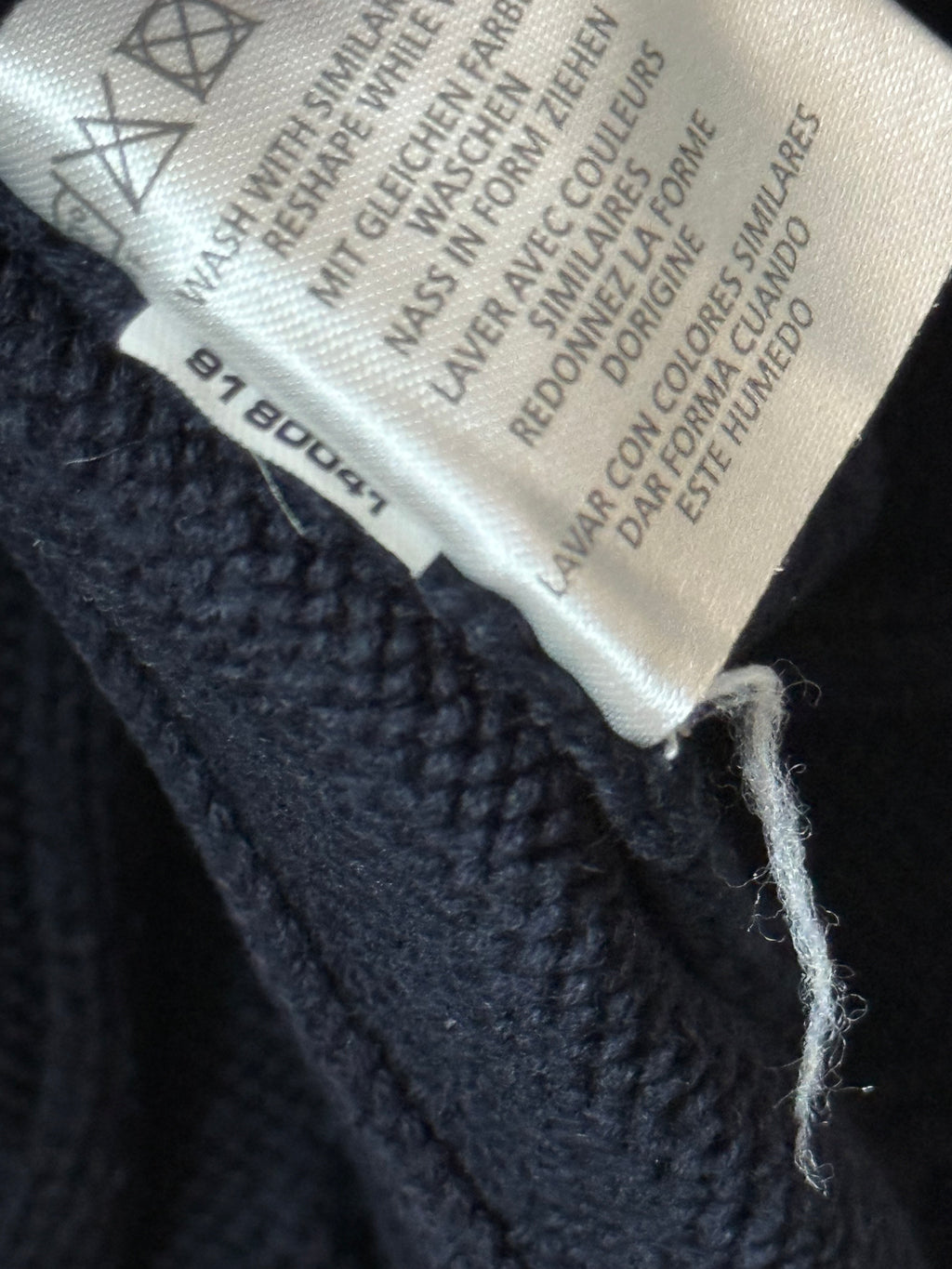 Gant Navy Blue Cable Knit Sweater (XL) *Használt - Kiváló