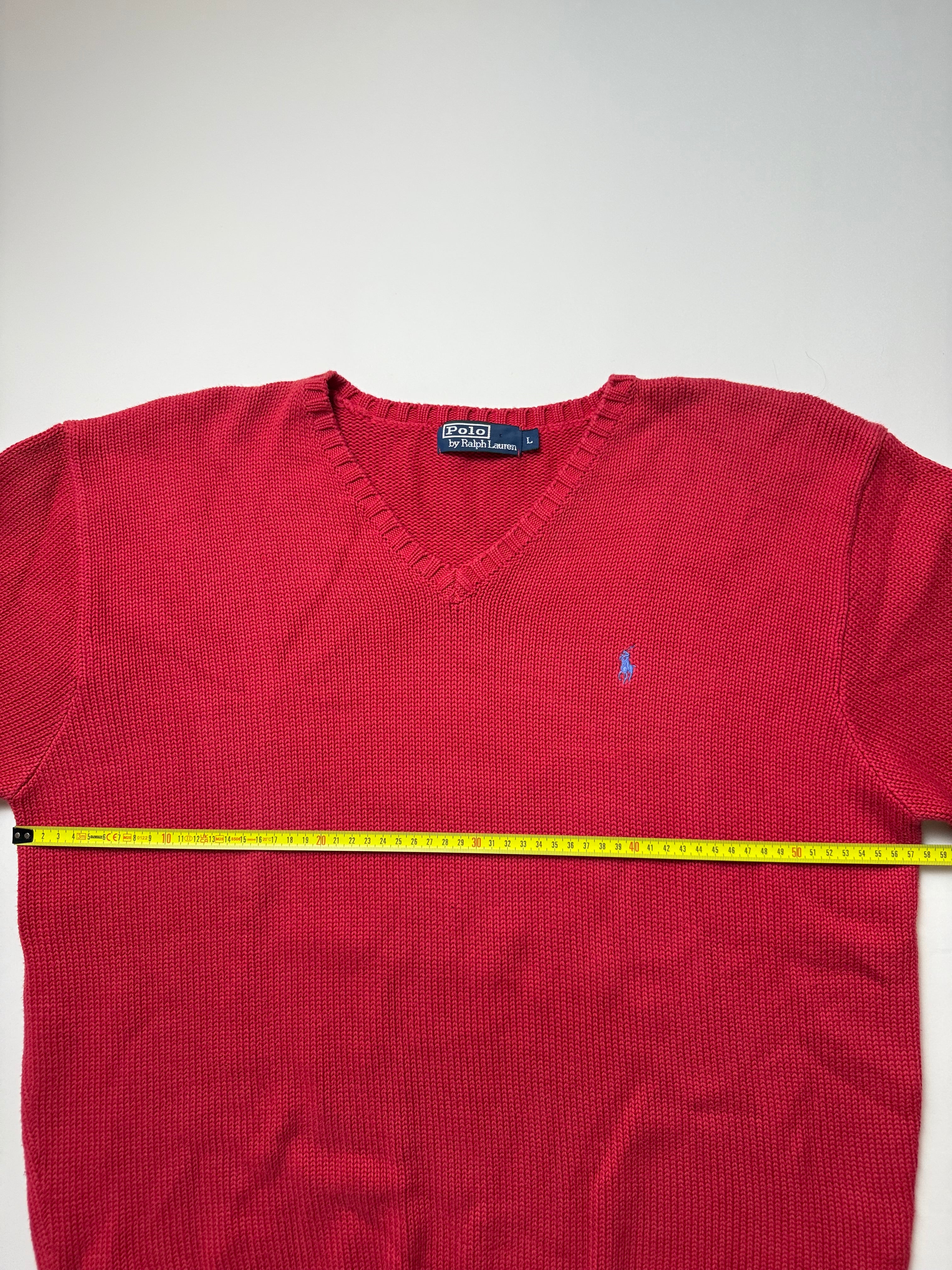 Ralph Lauren Red Sweater  (L)      *Használt - Kiváló