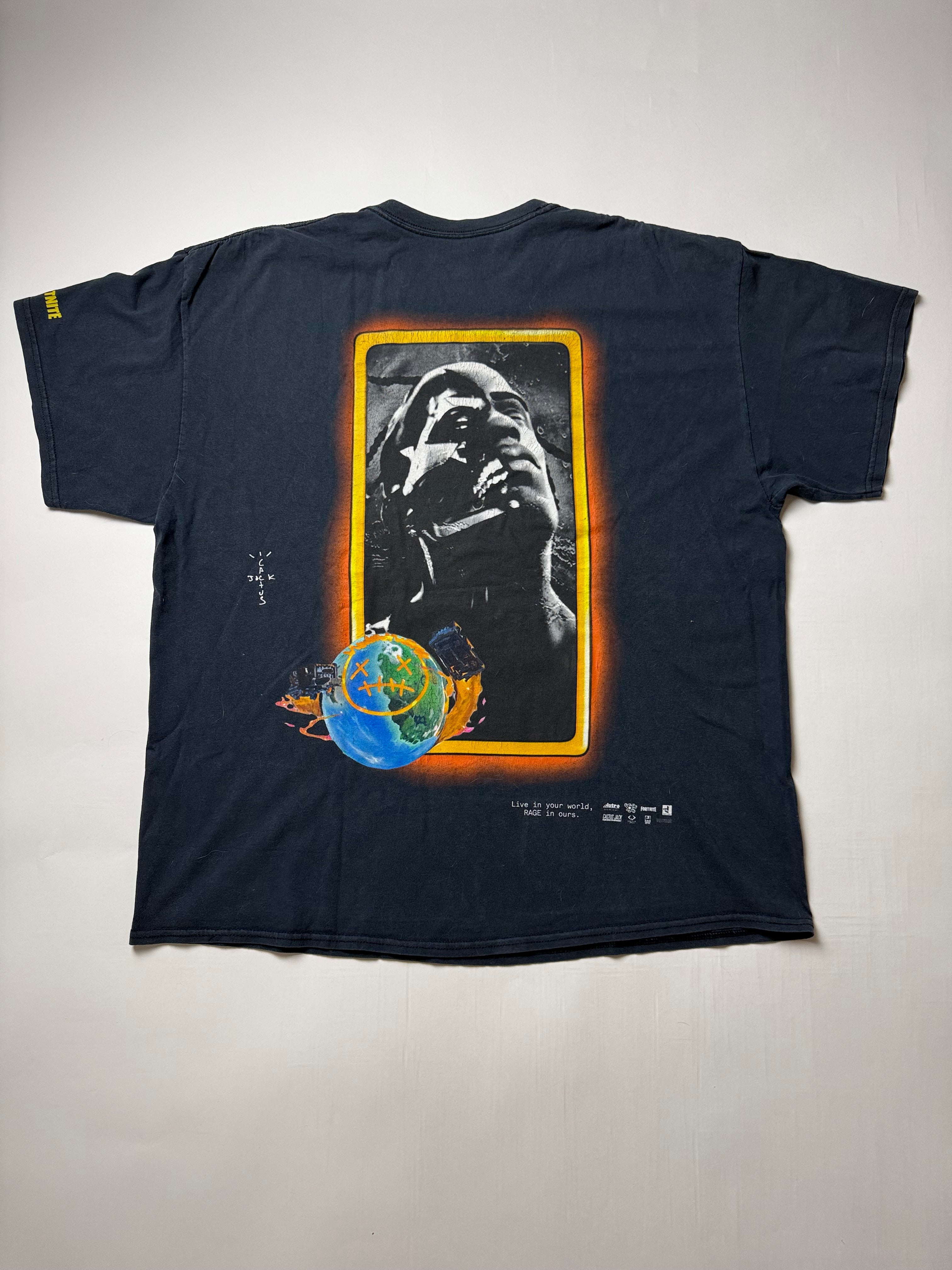 Travis Scott Cactus Jack X Fortnite T-Shirt     *Used