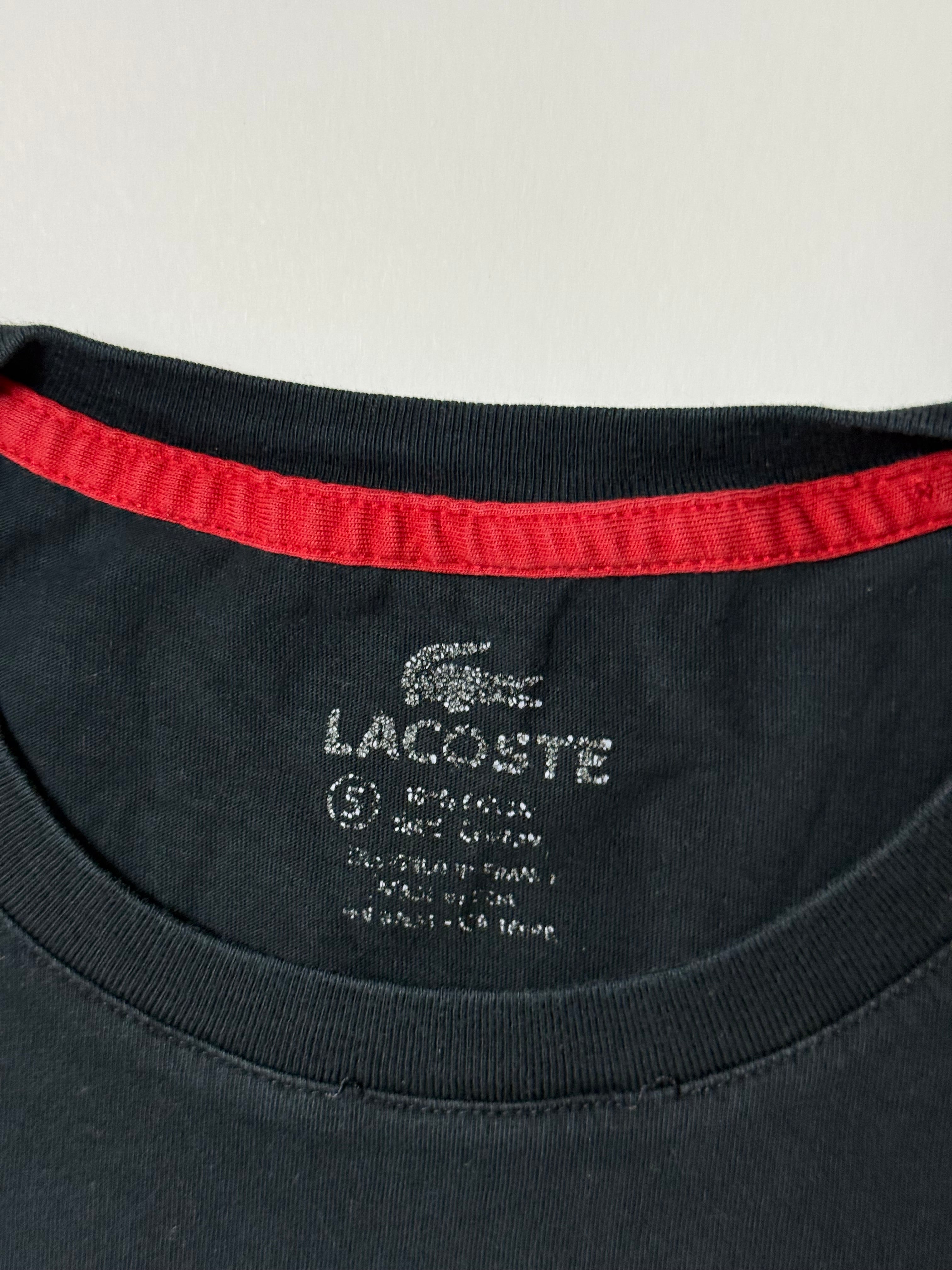 Lacoste Black T-Shirt (L)             *Használt - Kiváló