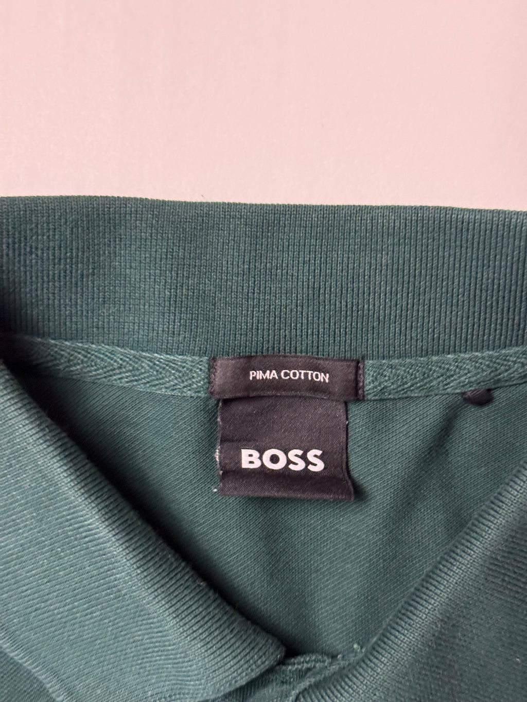 Hugo Boss Green Langarm-Poloshirt (M) *Gebraucht - Ausgezeichnet