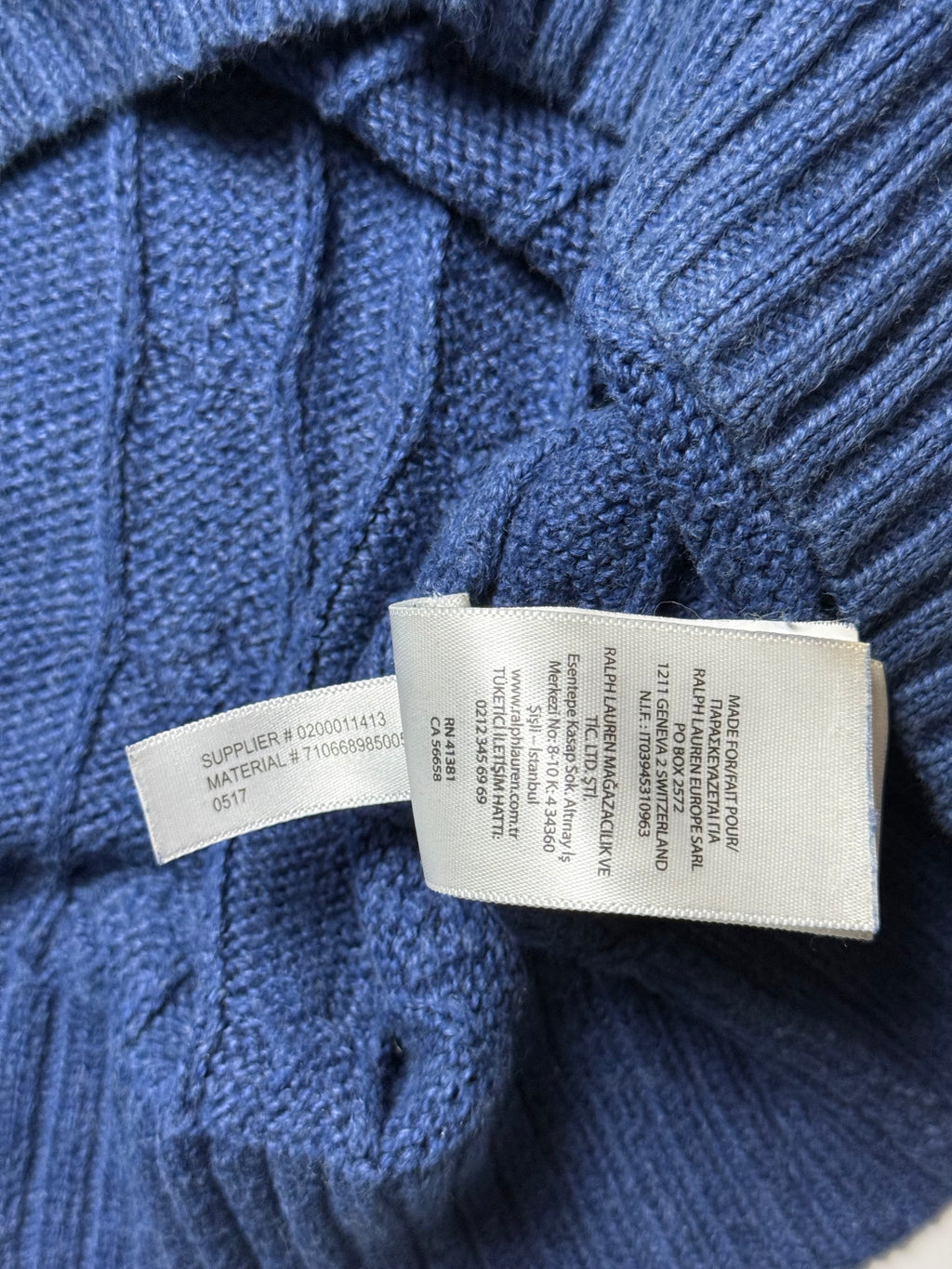 Polo Ralph Lauren Cable Knit Sweater (L) *Használt - Kiváló