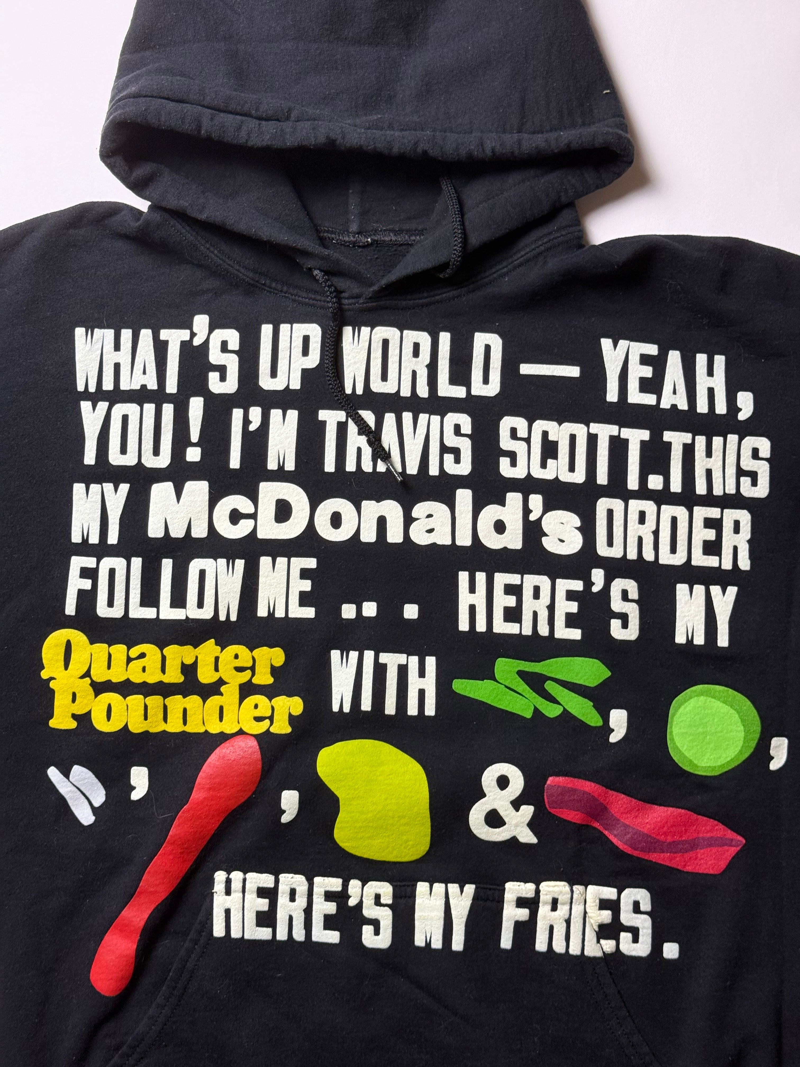 Travis Scott x McDonald’s Black Hoodie (M)      *Gebraucht - Ausgezeichneter Zustand