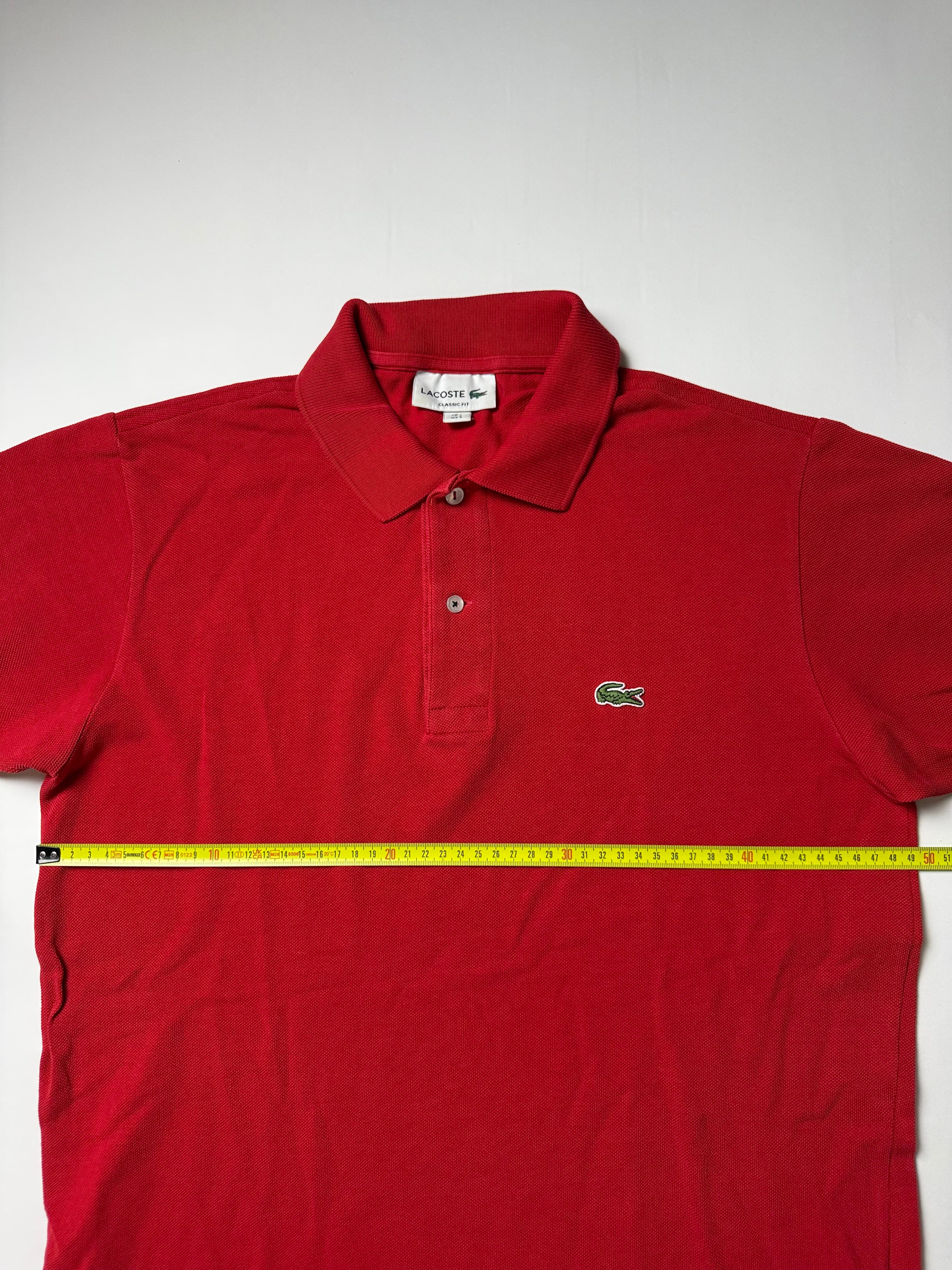 Lacoste Red Polo Shirt (S)           *Gebraucht - Ausgezeichnet