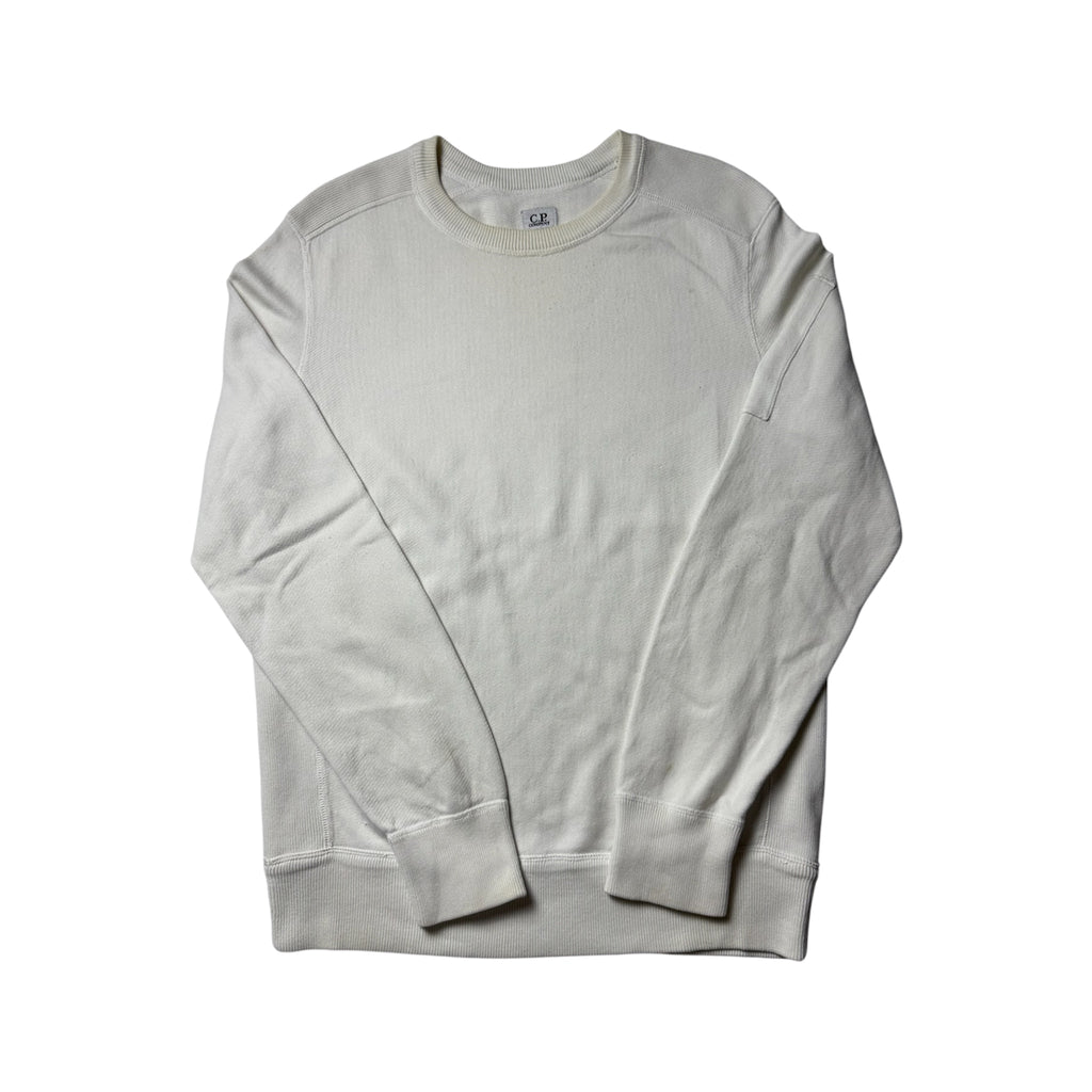 C.P Company White Sweater (L) *Gebraucht - Ausgezeichnet