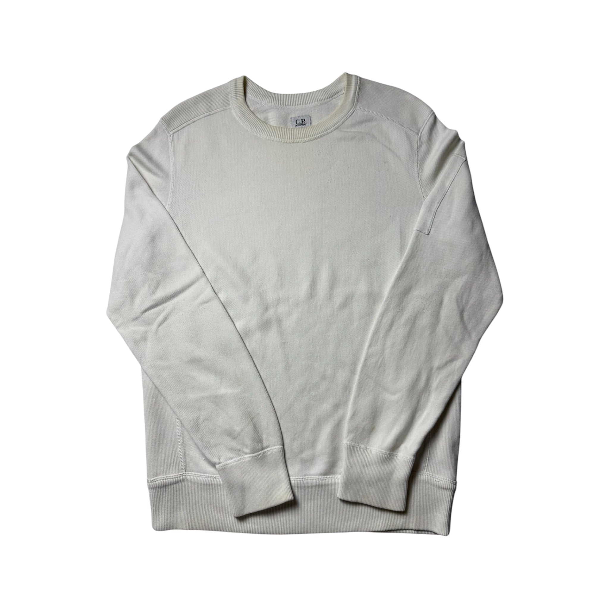 C.P Company White Sweater (L) *Gebraucht - Ausgezeichnet