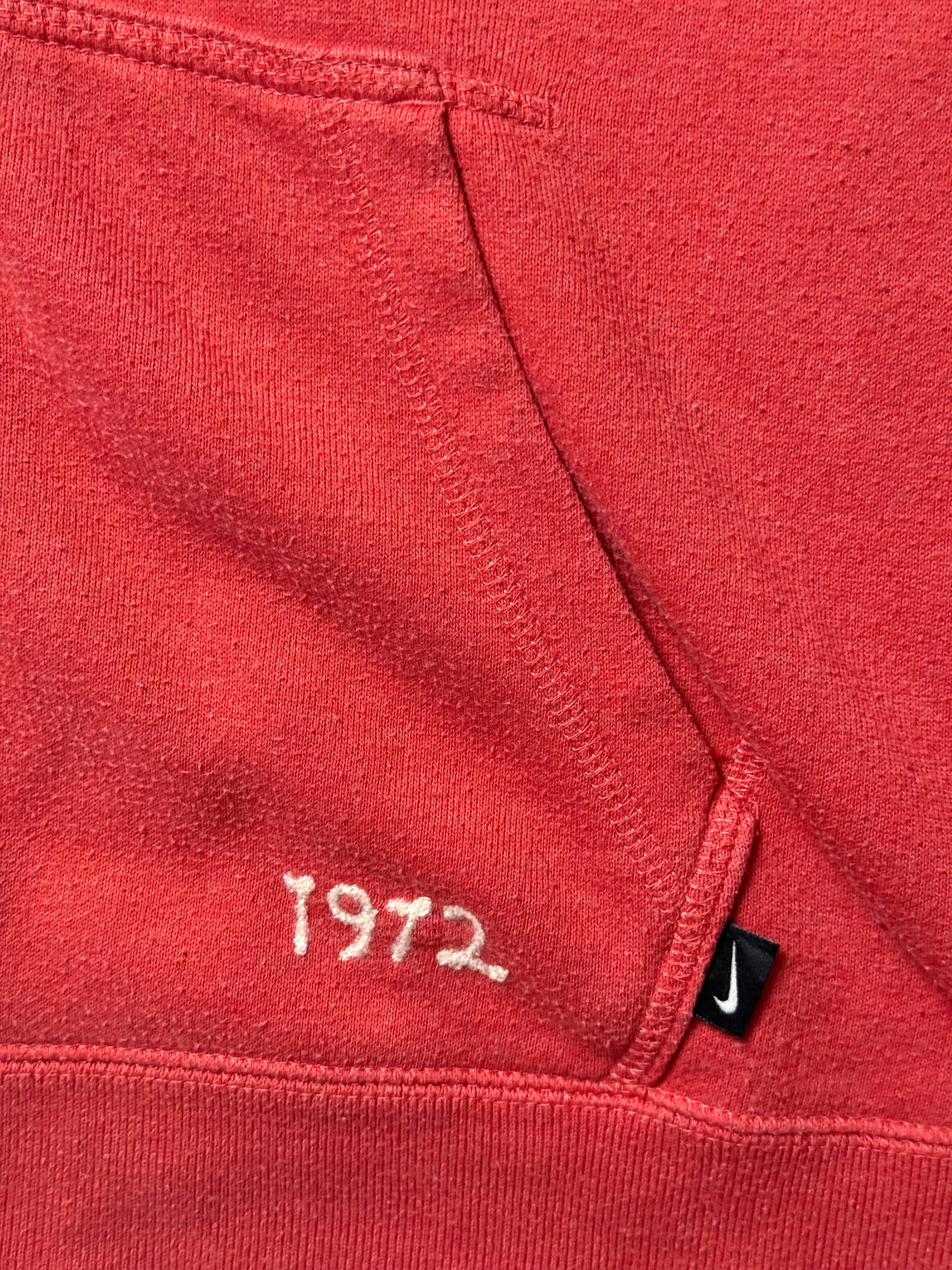 Nike Red Zip Up Hoodie (XL)            *Használt - Kiváló