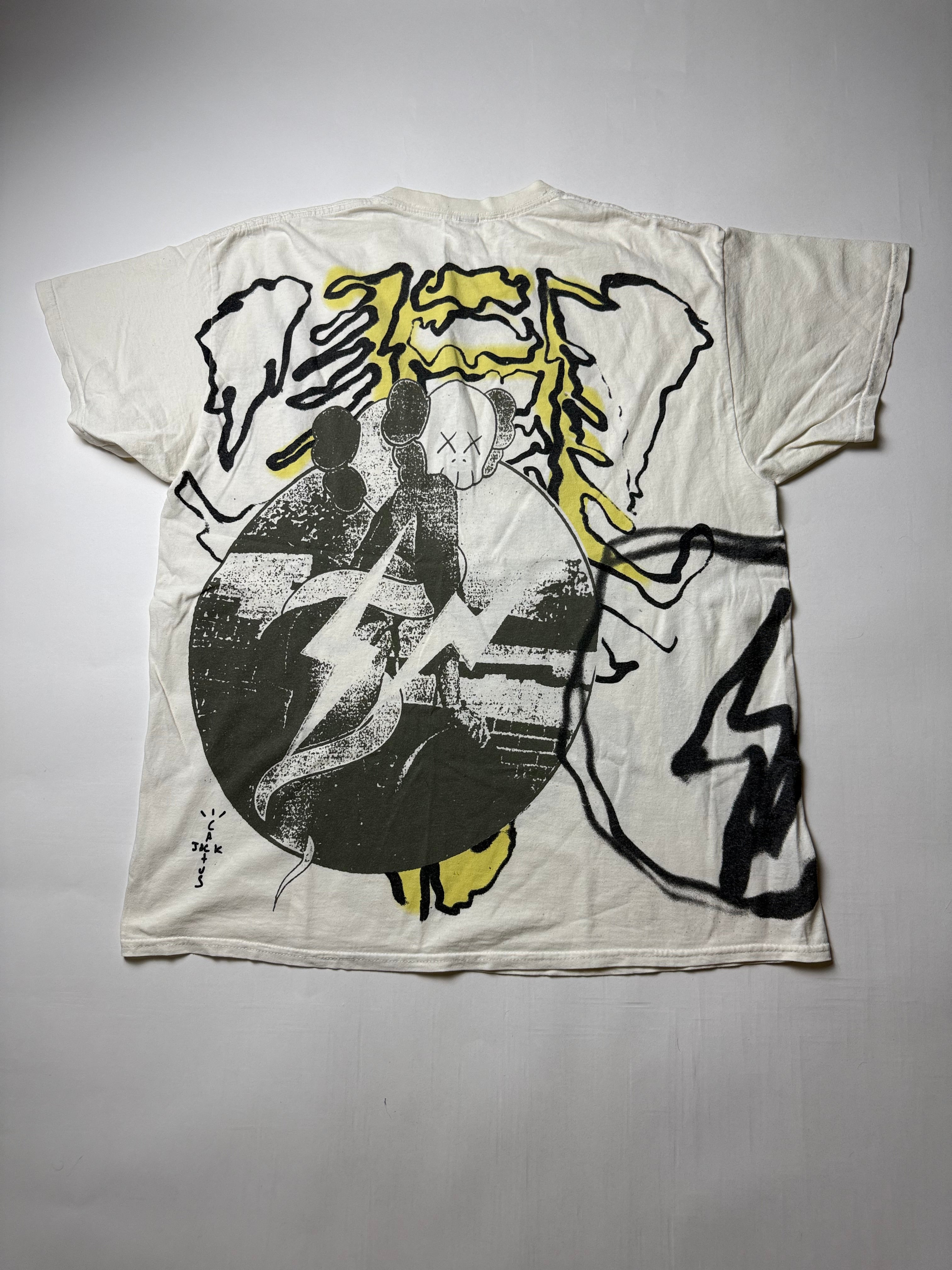 Travis Scott Cactus Jack x Kaws T-Shirt (L)    *Gebraucht - Ausgezeichnet