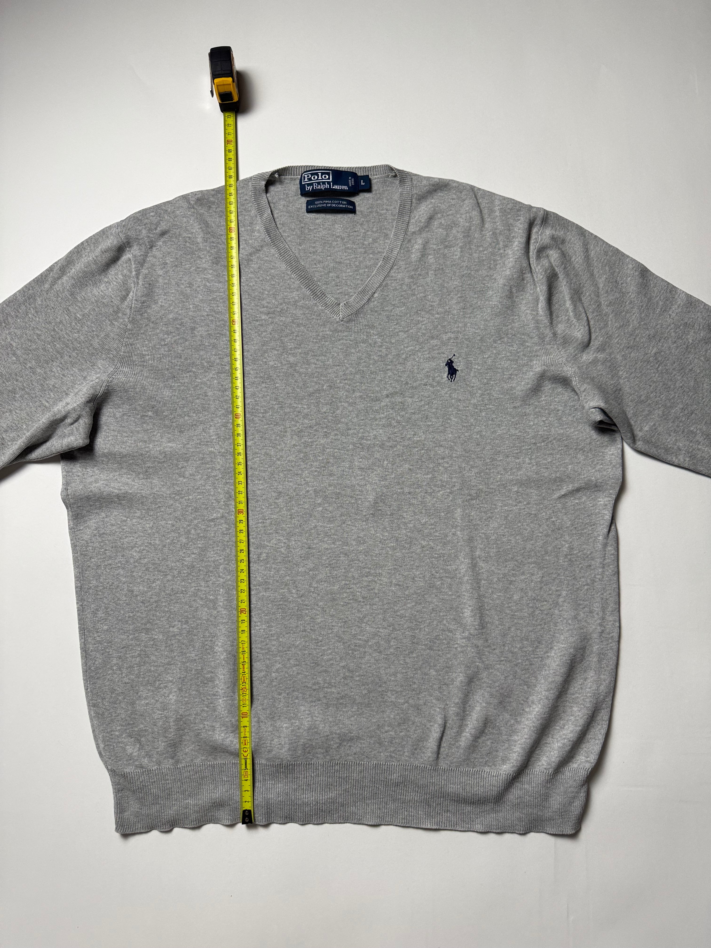 Ralph Lauren Grauer Pullover (L)     *Gebraucht - Ausgezeichnet