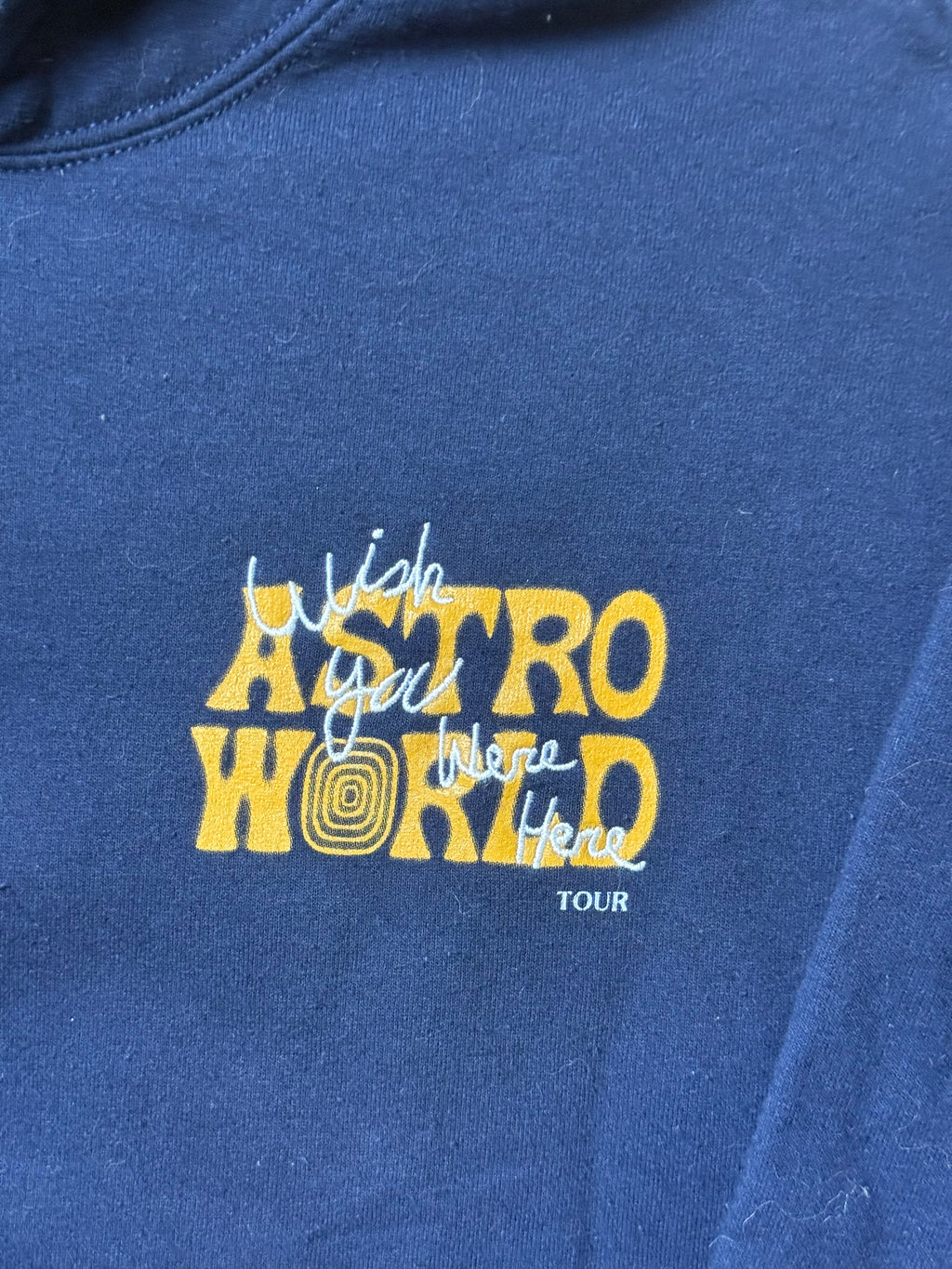 Travis Scott Houston Navy Blue Hoodie      *Used