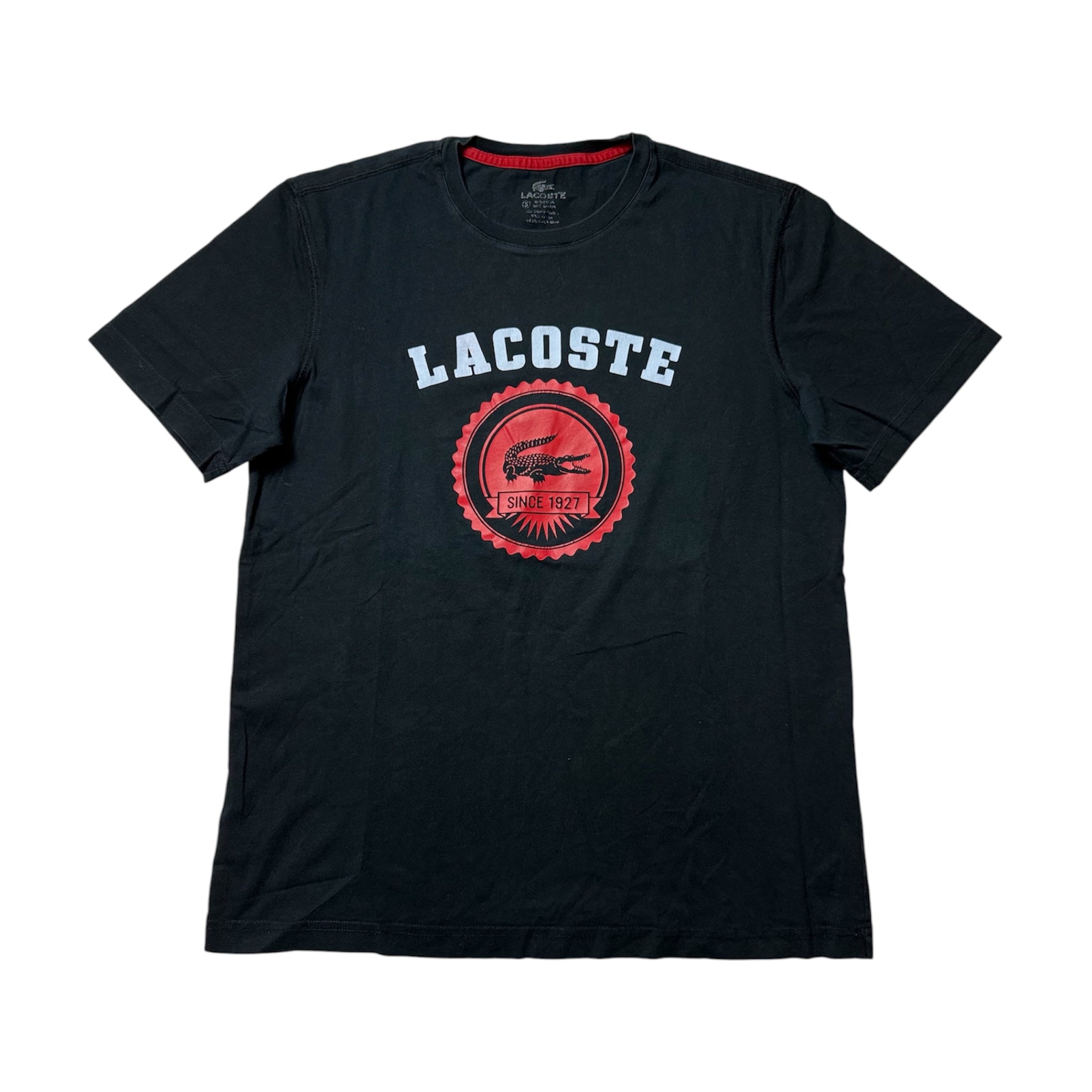 Lacoste Black T-Shirt (L)             *Használt - Kiváló