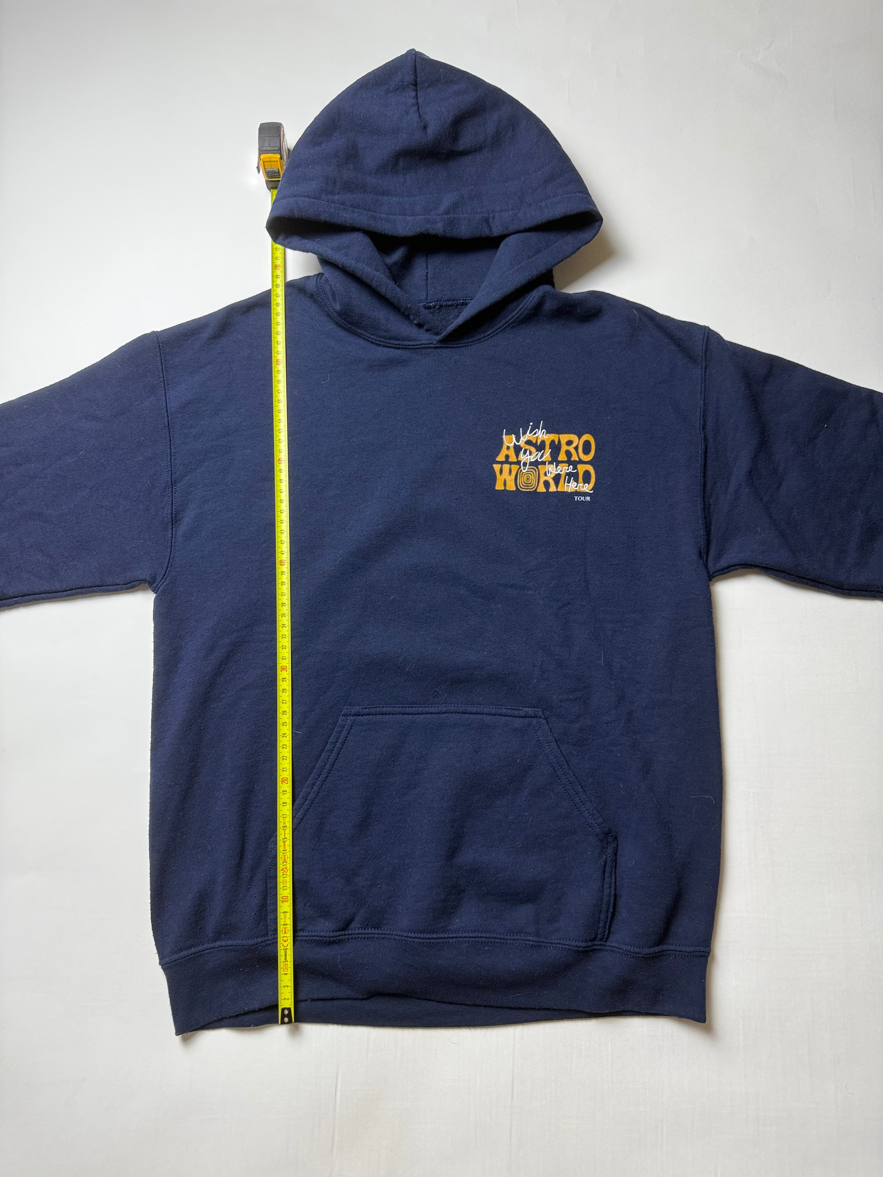 Travis Scott Houston Navy Blue Hoodie (M)     *Gebraucht - Ausgezeichnet
