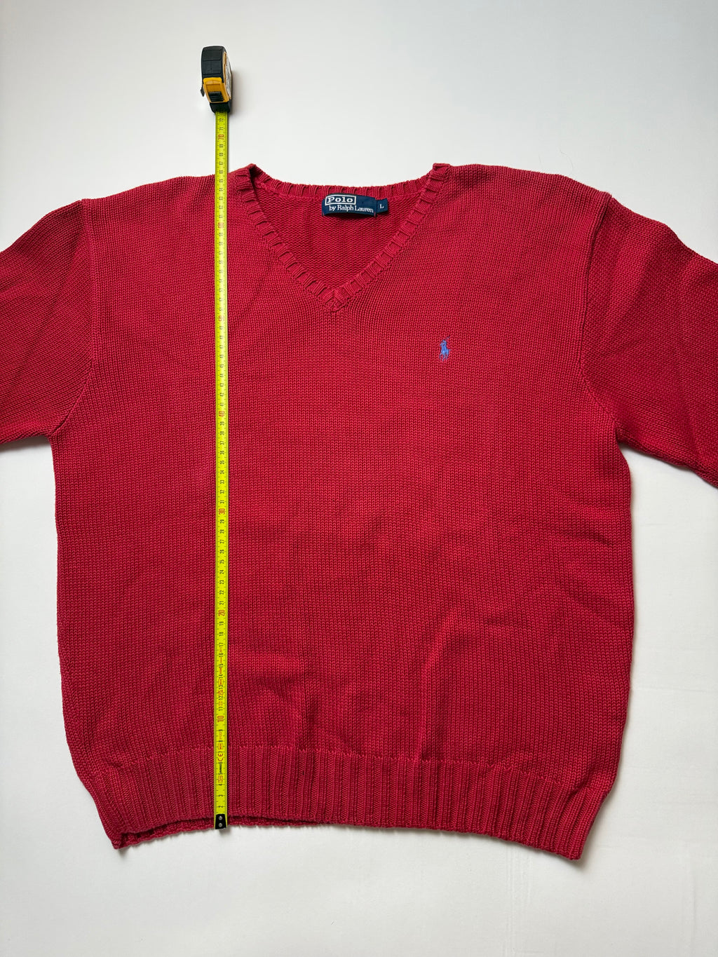 Ralph Lauren Red Sweater  (L)      *Használt - Kiváló