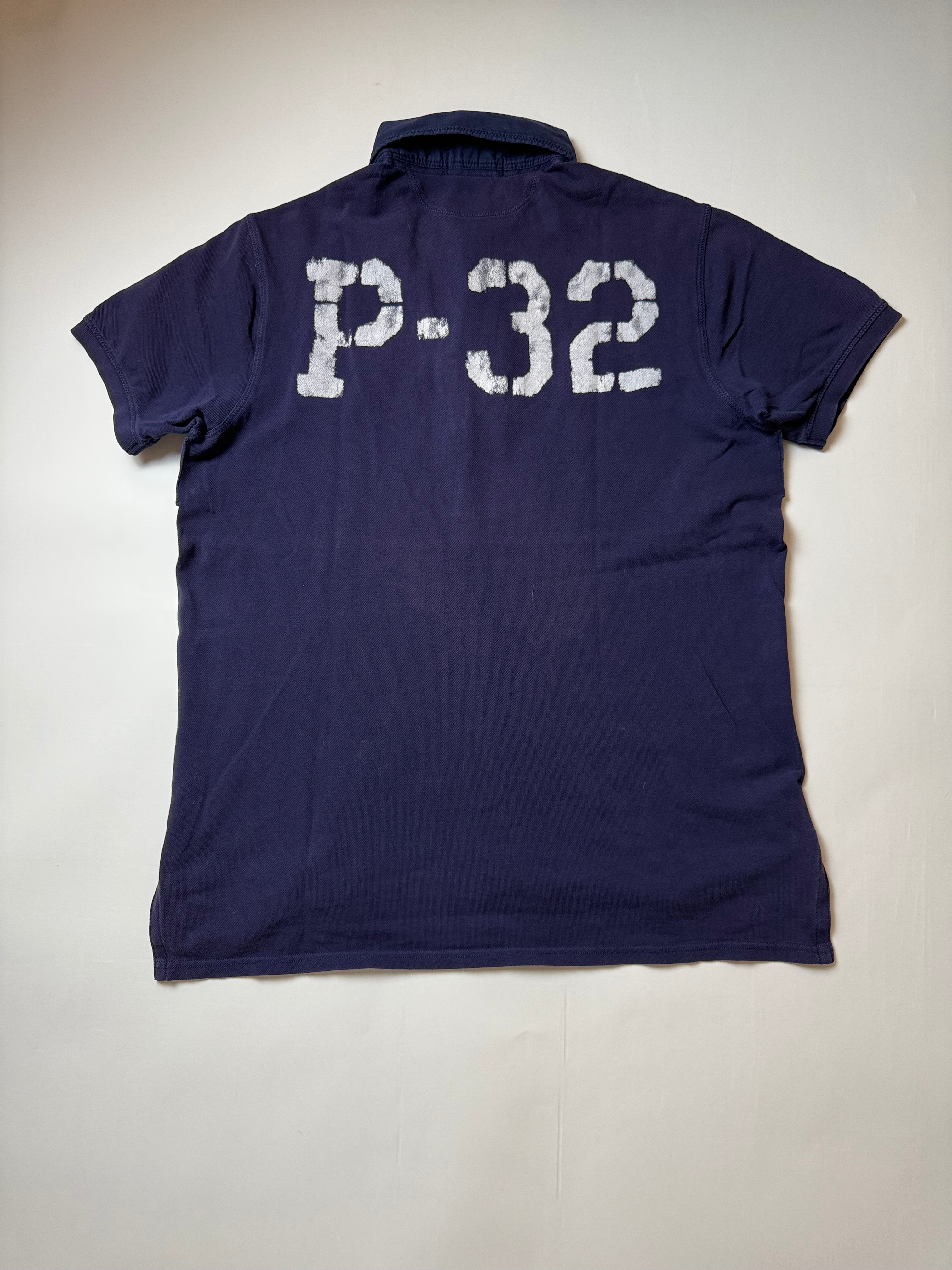 Polo Ralph Lauren Navy Blue Polo Shirt (XL) *Használt -Kiváló