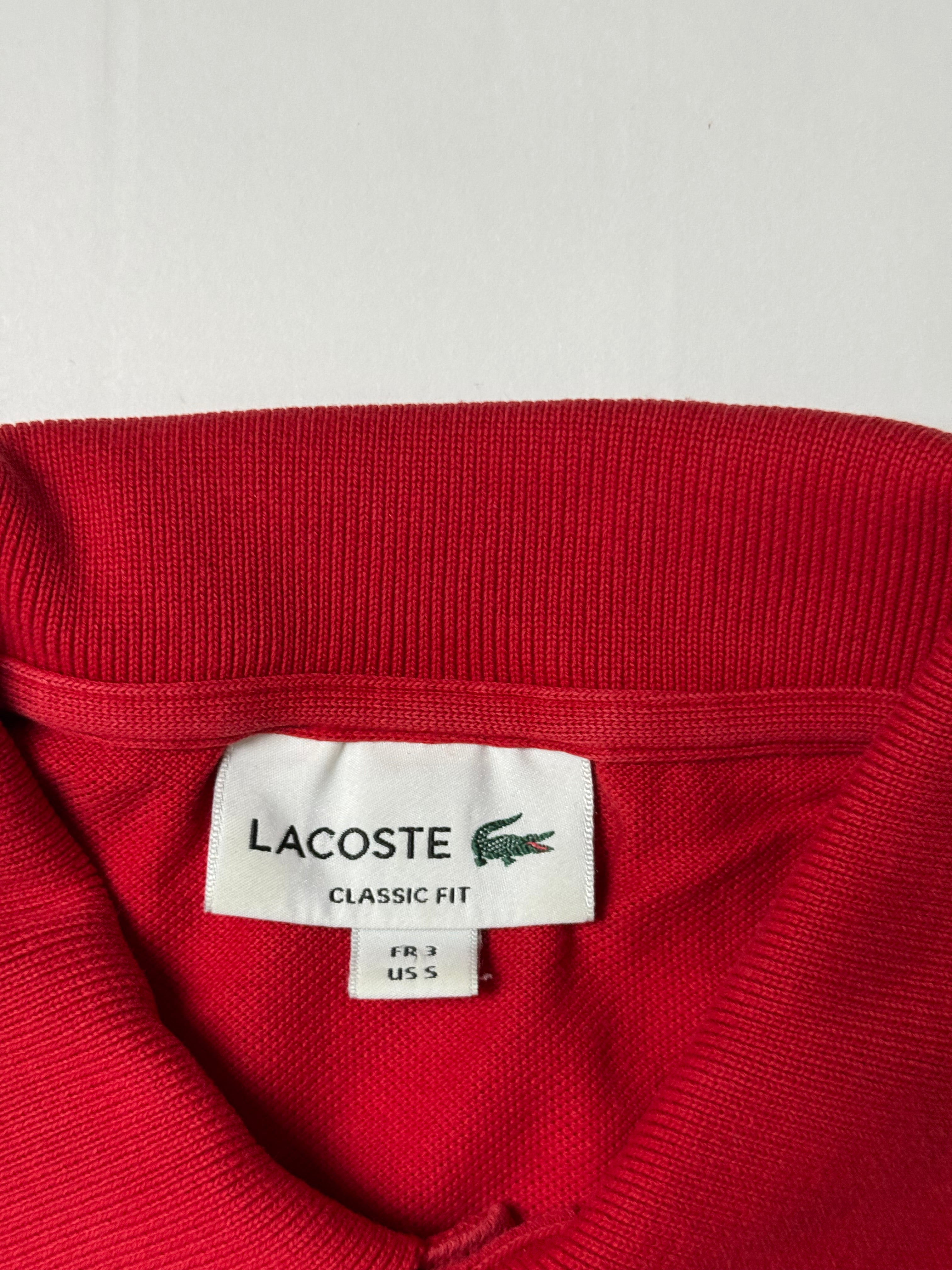Lacoste Red Polo Shirt (S)           *Gebraucht - Ausgezeichnet