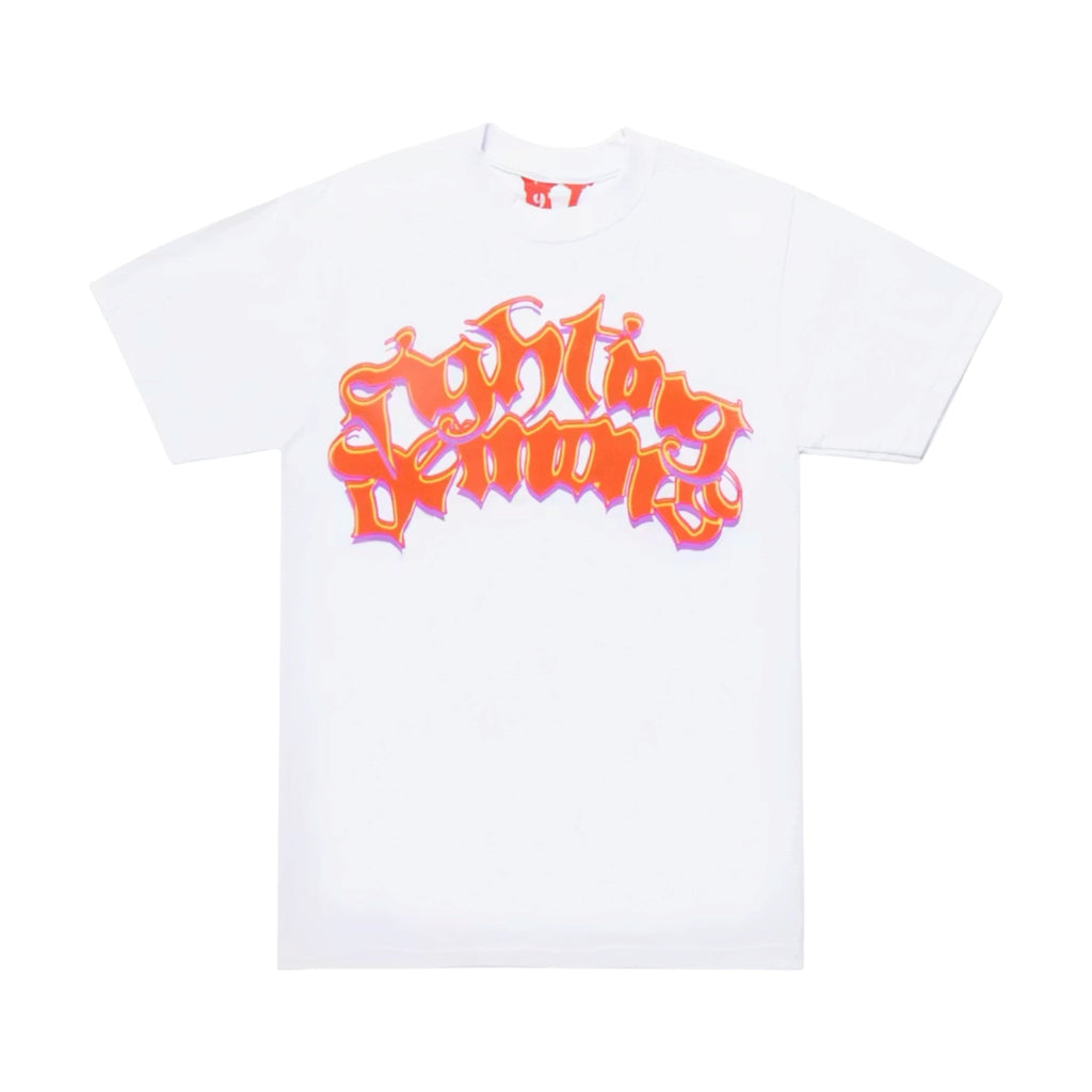 Vlone x Juice Wrld Fighting Demons weißes T-Shirt